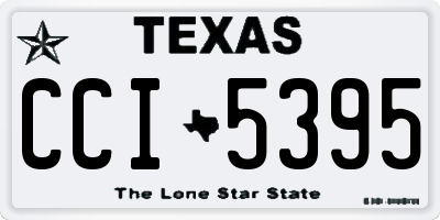 TX license plate CCI5395