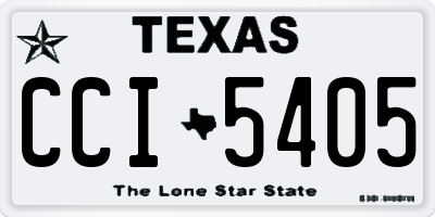 TX license plate CCI5405