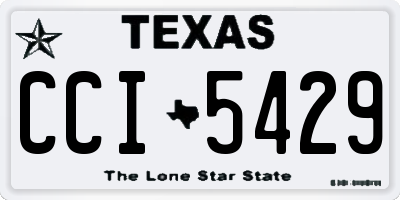 TX license plate CCI5429