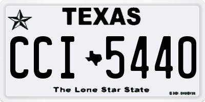 TX license plate CCI5440