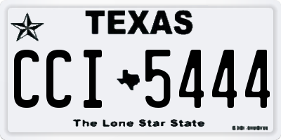 TX license plate CCI5444