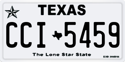 TX license plate CCI5459