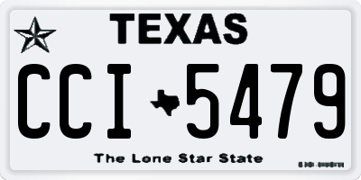 TX license plate CCI5479