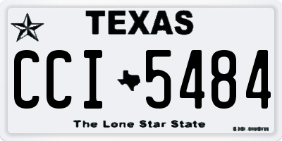 TX license plate CCI5484