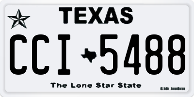 TX license plate CCI5488