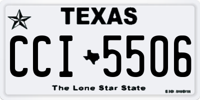 TX license plate CCI5506