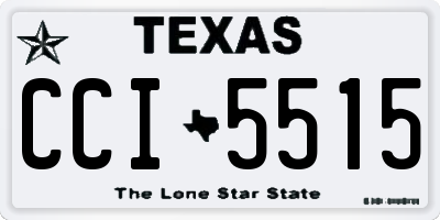 TX license plate CCI5515