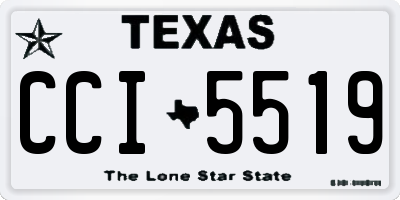 TX license plate CCI5519