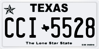TX license plate CCI5528