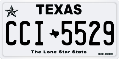 TX license plate CCI5529