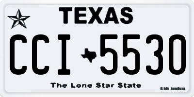 TX license plate CCI5530