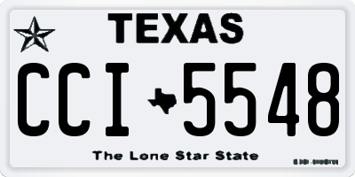 TX license plate CCI5548