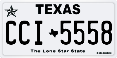 TX license plate CCI5558