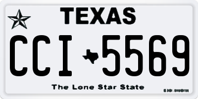 TX license plate CCI5569
