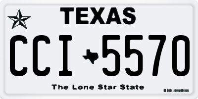 TX license plate CCI5570