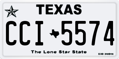 TX license plate CCI5574