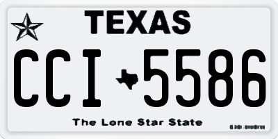 TX license plate CCI5586