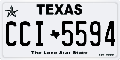 TX license plate CCI5594