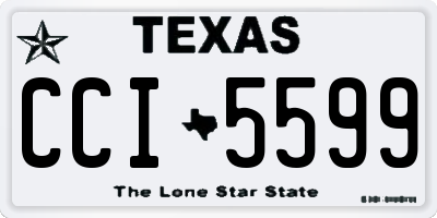 TX license plate CCI5599