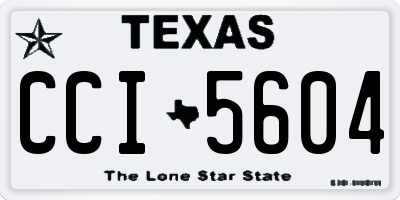 TX license plate CCI5604