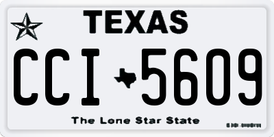 TX license plate CCI5609