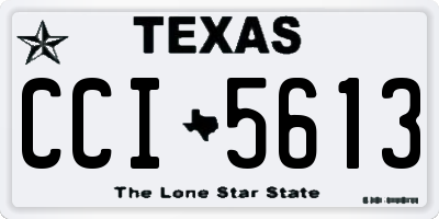 TX license plate CCI5613