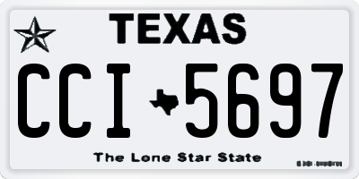 TX license plate CCI5697