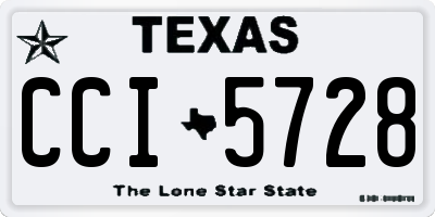 TX license plate CCI5728