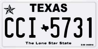 TX license plate CCI5731