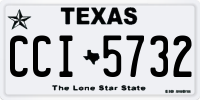 TX license plate CCI5732
