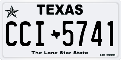 TX license plate CCI5741
