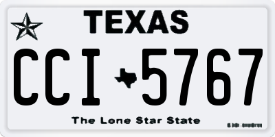 TX license plate CCI5767