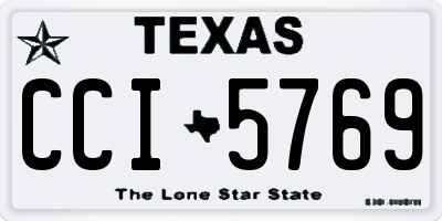 TX license plate CCI5769