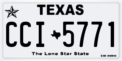 TX license plate CCI5771