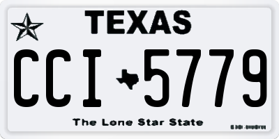TX license plate CCI5779