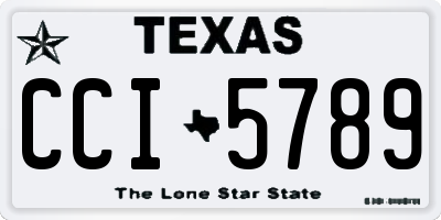 TX license plate CCI5789