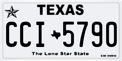 TX license plate CCI5790