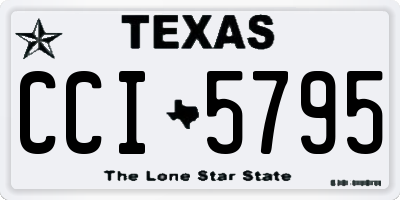 TX license plate CCI5795