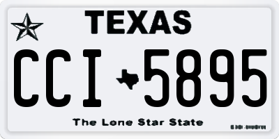 TX license plate CCI5895