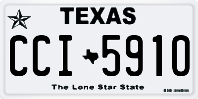 TX license plate CCI5910