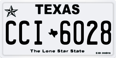 TX license plate CCI6028