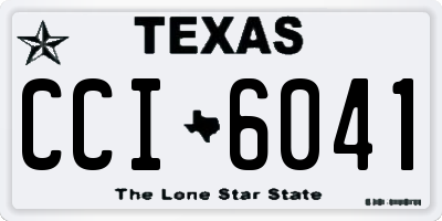 TX license plate CCI6041