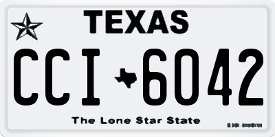 TX license plate CCI6042