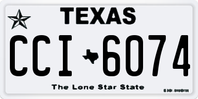 TX license plate CCI6074