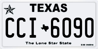 TX license plate CCI6090
