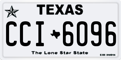 TX license plate CCI6096
