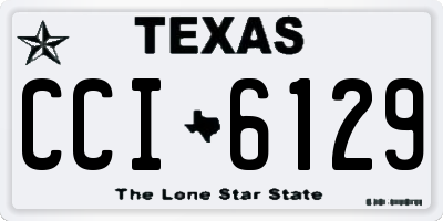 TX license plate CCI6129