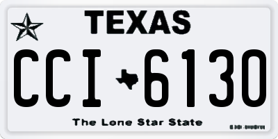 TX license plate CCI6130