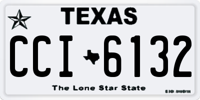 TX license plate CCI6132