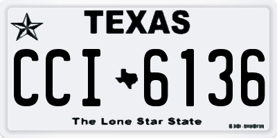 TX license plate CCI6136